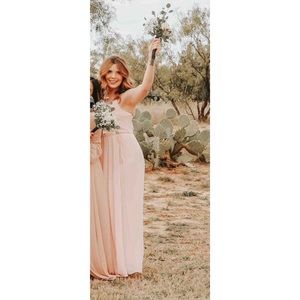Bridesmaids Petal Pink Wrap Dress